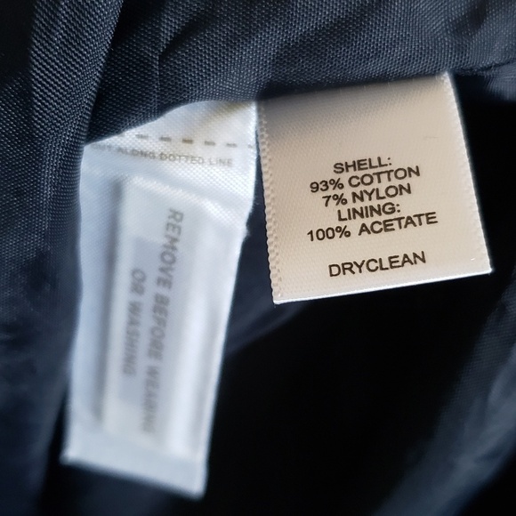 Loft navy white stripe pencil skirt - Picture 7 of 7